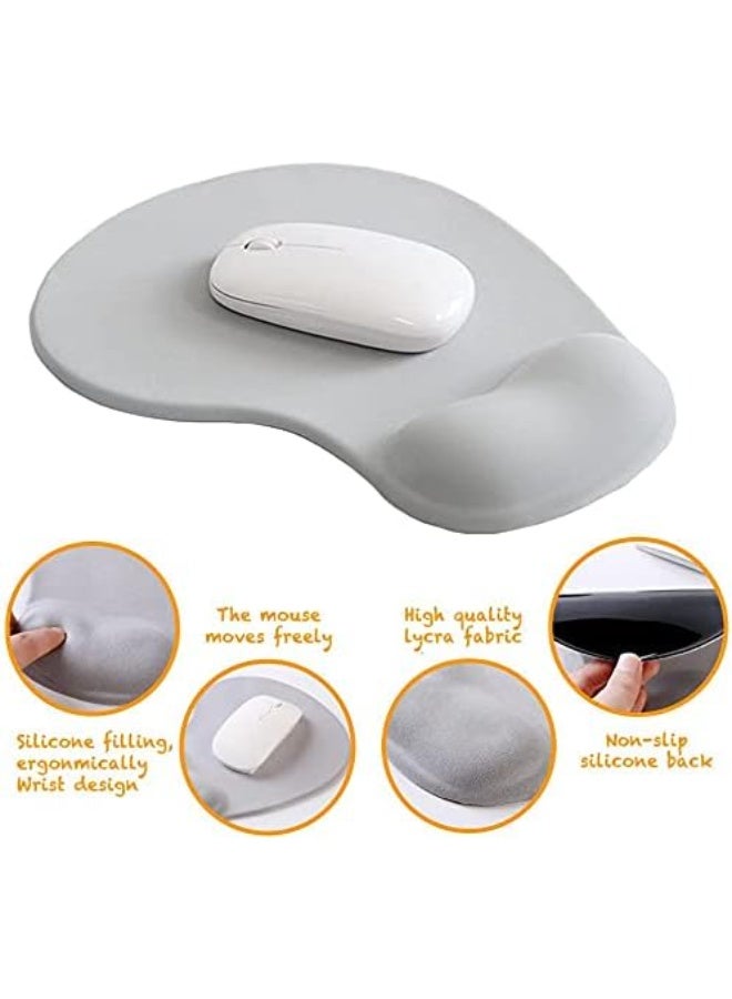 Muzz Ergonomic Mouse Pad with Wrist Rest, Gel Wrist Support Mousepad, Pain Relief Laptop Computer Mouse Pad, Non-Slip Mouse Pads for Office & Home - Image 4
